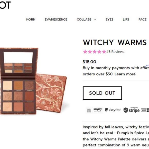 HIPDOT | Witchy Warms Palette - NIB - Picture 2 of 8